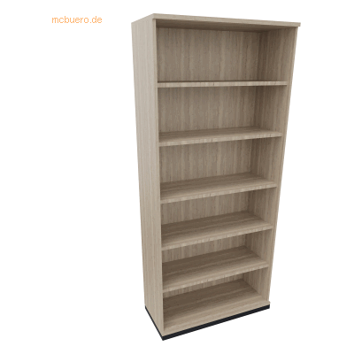 Soennecken Regal 6OH B1000xT442xH2221mm Anthrazit-Metallic/Eiche Natur Soennecken Regal 6OH B1000xT442xH2221mm Anthrazit-Metallic/Eiche Natur