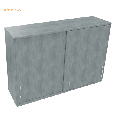 Soennecken Aufsatz Schiebetürenschrank 3OH B1600xT442xH1088mm Beton he Soennecken Aufsatz Schiebetürenschrank 3OH B1600xT442xH1088mm Beton he