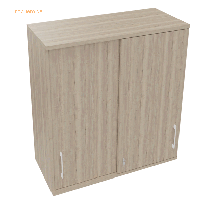Soennecken Aufsatz Schiebetürenschrank 3OH B1000xT442xH1088mm Eiche Na Soennecken Aufsatz Schiebetürenschrank 3OH B1000xT442xH1088mm Eiche Na