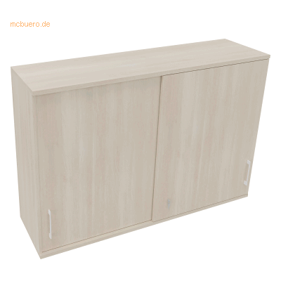 Soennecken Aufsatz Schiebetürenschrank 3OH B1600xT442xH1088mm Akazie h Soennecken Aufsatz Schiebetürenschrank 3OH B1600xT442xH1088mm Akazie h