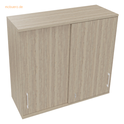 Soennecken Aufsatz Schiebetürenschrank 3OH B1200xT442xH1088mm Eiche Na Soennecken Aufsatz Schiebetürenschrank 3OH B1200xT442xH1088mm Eiche Na