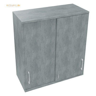 Soennecken Aufsatz Schiebetürenschrank 3OH B1000xT442xH1088mm Beton he Soennecken Aufsatz Schiebetürenschrank 3OH B1000xT442xH1088mm Beton he
