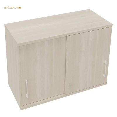 Soennecken Aufsatz Schiebetürenschrank 2OH B1000xT442xH736mm Akazie he Soennecken Aufsatz Schiebetürenschrank 2OH B1000xT442xH736mm Akazie he