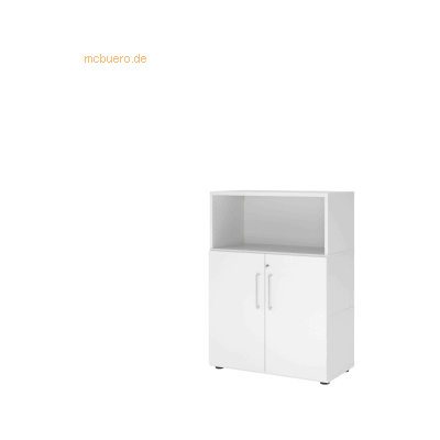 HAMMERBACHER Stauraumschrank - Weiß - 80x40x109,8 cm HAMMERBACHER Stauraumschrank - Weiß - 80x40x109,8 cm