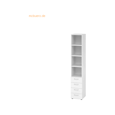 Eurokraft Pro RENATUS - Aktenschrank, 3 Regale / 4 Schübe Eurokraft Pro RENATUS - Aktenschrank, 3 Regale / 4 Schübe