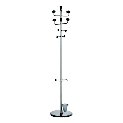 ALCO Standgarderobe pulverbeschichtetes Metall 180x38cm silber ALCO Standgarderobe pulverbeschichtetes Metall 180x38cm silber