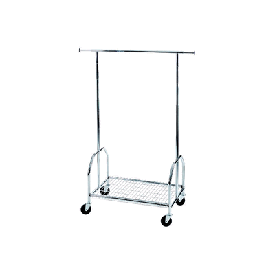 Alco Garderobe BxHxT 90x130-170x54cm mobil silber Alco Garderobe BxHxT 90x130-170x54cm mobil silber