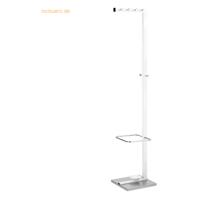 ALCO Modell 2877-10 Weiß Kleiderständer 10 Haken 36x178cm ALCO Modell 2877-10 Weiß Kleiderständer 10 Haken 36x178cm