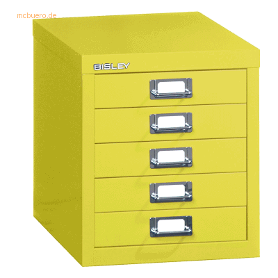 Bisley MultiDrawer Gelber 5-Schubladen-Schrank - Büroorganizer Bisley MultiDrawer Gelber 5-Schubladen-Schrank - Büroorganizer