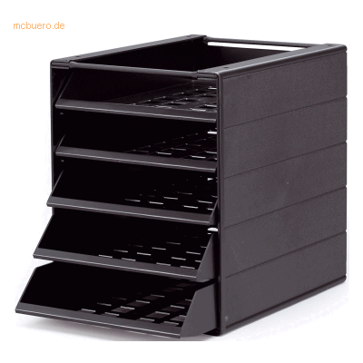 Durable Schubladenbox Idealbox Basic 5 5 Fächer grau Durable Schubladenbox Idealbox Basic 5 5 Fächer grau
