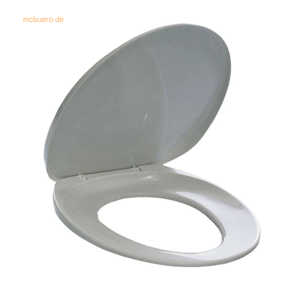 Durable Weißer Polypropylen Universal WC-Sitz - Toilettensitz Durable Weißer Polypropylen Universal WC-Sitz - Toilettensitz