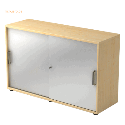 hjh OFFICE PRO BETA 1752S - Esdoorn/Silber Schiebetürenschrank - Schrank hjh OFFICE PRO BETA 1752S - Esdoorn/Silber Schiebetürenschrank - Schrank