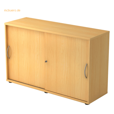HAMMERBACHER Schiebetürenschrank 1752S - Buche - 120x40x74,8 cm HAMMERBACHER Schiebetürenschrank 1752S - Buche - 120x40x74,8 cm