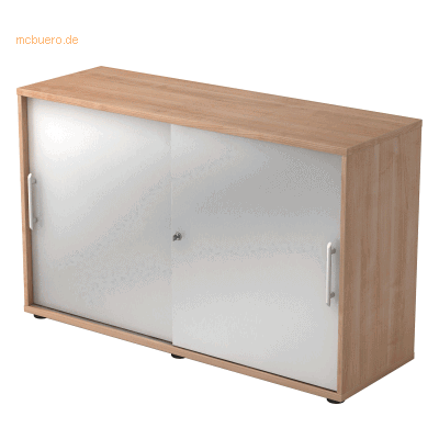 HAMMERBACHER Nussbaum/Silber Schiebetürenschrank - Platzsparende Aufbewahrung HAMMERBACHER Nussbaum/Silber Schiebetürenschrank - Platzsparende Aufbewahrung