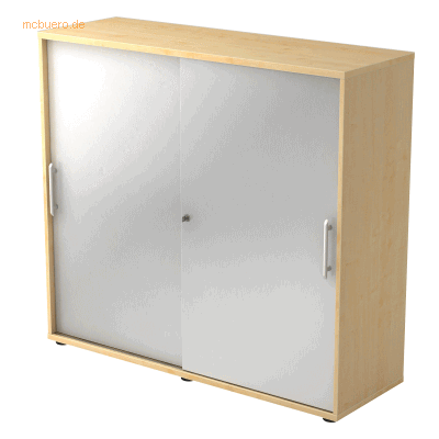 hjh OFFICE PRO BETA 1753S - Silber/Ahorn 3-türiger Schiebetürenschrank hjh OFFICE PRO BETA 1753S - Silber/Ahorn 3-türiger Schiebetürenschrank