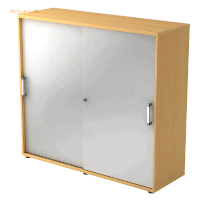 hjh OFFICE PRO BETA 1753S - Beuken / Zilver Schiebetürenschrank hjh OFFICE PRO BETA 1753S - Beuken / Zilver Schiebetürenschrank