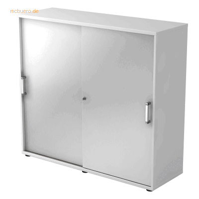 hjh OFFICE PRO BETA 1753S - Stauraumschrank - Weiß/Silber hjh OFFICE PRO BETA 1753S - Stauraumschrank - Weiß/Silber