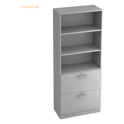 hjh OFFICE PRO SIGNA G 7300 CE - Grau Verschließbarer Dokumentenschrank - Büromöbel hjh OFFICE PRO SIGNA G 7300 CE - Grau Verschließbarer Dokumentenschrank - Büromöbel