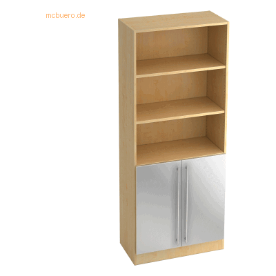 hjh OFFICE PRO SIGNA G 7700 RE - Edelstahl/Silber 5 OH Schrank - Aufbewahrungsschrank hjh OFFICE PRO SIGNA G 7700 RE - Edelstahl/Silber 5 OH Schrank - Aufbewahrungsschrank