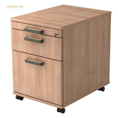 hjh OFFICE PRO SIGNA AC20 SG - Büromöbel - Nussbaum - 3 Schubladen hjh OFFICE PRO SIGNA AC20 SG - Büromöbel - Nussbaum - 3 Schubladen