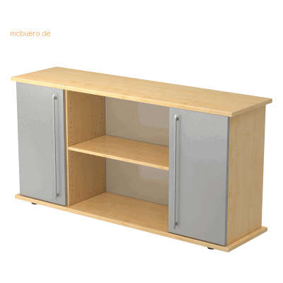 hjh OFFICE PRO KAPA SB Sideboard - Silber 2 Türen hjh OFFICE PRO KAPA SB Sideboard - Silber 2 Türen