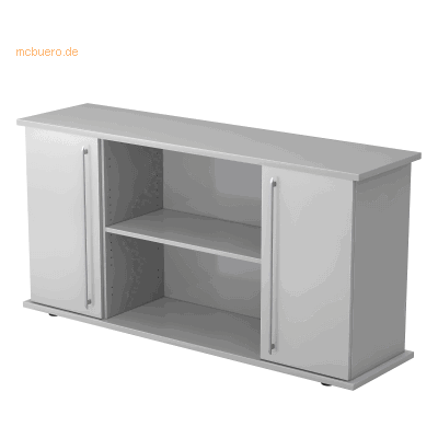 Hammerbacher - Sideboard SB 2OH - 2 Türen, 166cm, Grau Hammerbacher - Sideboard SB 2OH - 2 Türen, 166cm, Grau