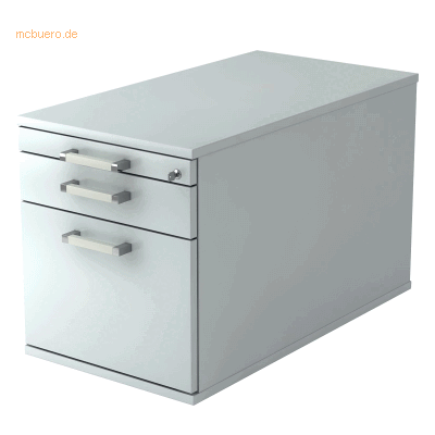 hjh OFFICE PRO SIGNA TC20 Rollcontainer - Grau mit Chromgriffen hjh OFFICE PRO SIGNA TC20 Rollcontainer - Grau mit Chromgriffen