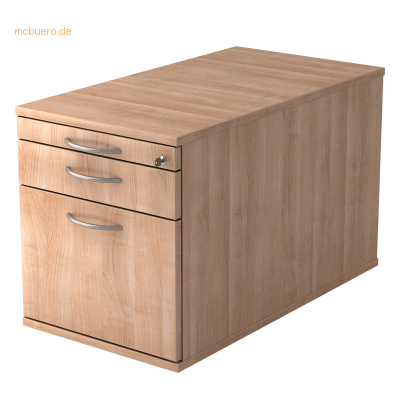 hjh OFFICE PRO SIGNA TC20 BM - Walnuss 3-Schubladen Rollcontainer hjh OFFICE PRO SIGNA TC20 BM - Walnuss 3-Schubladen Rollcontainer