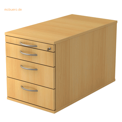hjh OFFICE PRO SIGNA TC30 - Buche Holz 3-Schubladen Rollcontainer hjh OFFICE PRO SIGNA TC30 - Buche Holz 3-Schubladen Rollcontainer