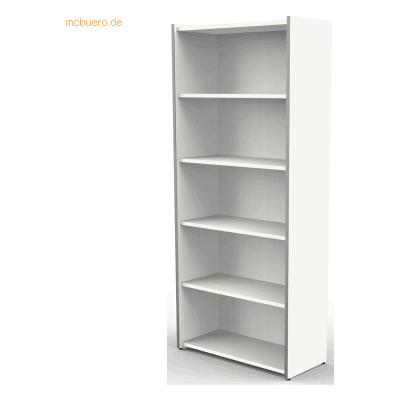 Kerkmann Ordnerregal Leonardo 41x38x183cm 5 OH weiß Kerkmann Ordnerregal Leonardo 41x38x183cm 5 OH weiß