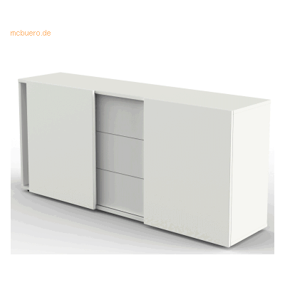 Kerkmann Sideboard Form 4 2 Türen, 3 Schubfächer 160x50x74cm weiß Kerkmann Sideboard Form 4 2 Türen, 3 Schubfächer 160x50x74cm weiß