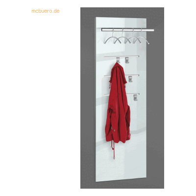 Kerkmann Lugano Glas Wandgarderobe - Wandgarderobe Kerkmann Lugano Glas Wandgarderobe - Wandgarderobe