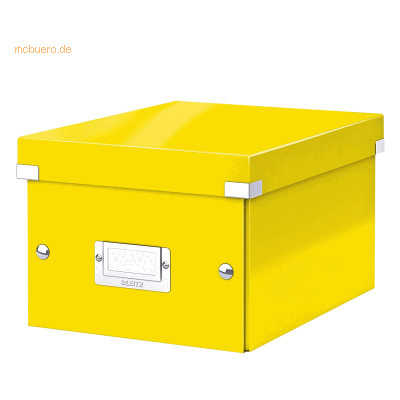 Leitz Ablagebox Click & Store Wow A5 Graukarton gelb Leitz Ablagebox Click & Store Wow A5 Graukarton gelb