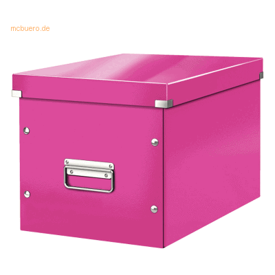 Leitz Archivbox Click & Store Cube L Hartpappe pink Leitz Archivbox Click & Store Cube L Hartpappe pink