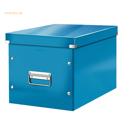 Leitz Archivbox Click & Store Cube L Hartpappe blau Leitz Archivbox Click & Store Cube L Hartpappe blau