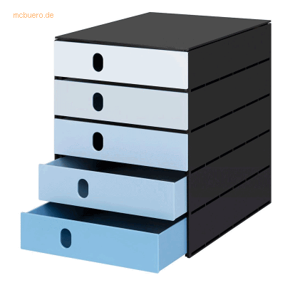 Styro Schubladenbox styroval pro color flow 5 Schubladen geschlossen b Styro Schubladenbox styroval pro color flow 5 Schubladen geschlossen b