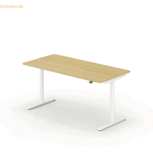 Sedus Schreibtisch Sedus se:lab e-desk 160x65-128x80cm weiß/eiche hell Sedus Schreibtisch Sedus se:lab e-desk 160x65-128x80cm weiß/eiche hell