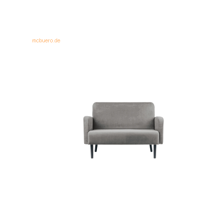 PAPERFLOW LISBOA Grau Stoff 2-Sitzer Sofa PAPERFLOW LISBOA Grau Stoff 2-Sitzer Sofa