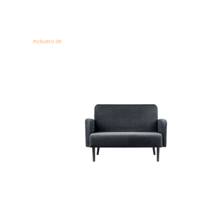 PAPERFLOW 2-Sitzer Sofa LISBOA Anthrazit Velours PAPERFLOW 2-Sitzer Sofa LISBOA Anthrazit Velours