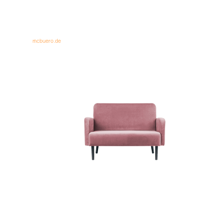 PAPERFLOW LISBOA 2-Sitzer Sofa - rosa schwarz Stoff PAPERFLOW LISBOA 2-Sitzer Sofa - rosa schwarz Stoff