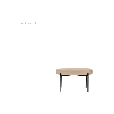PAPERFLOW Elfenbein Stoff 79cm Gaia Sitzbank PAPERFLOW Elfenbein Stoff 79cm Gaia Sitzbank