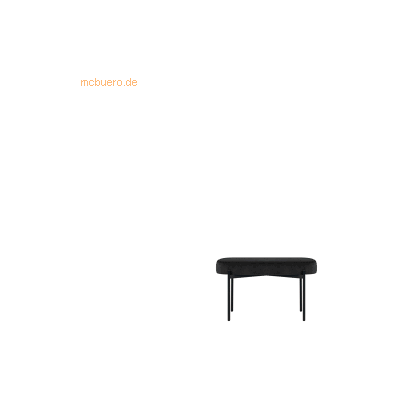 PAPERFLOW GAIAM Sitzbank Schwarz Samt 79cm - Bänke PAPERFLOW GAIAM Sitzbank Schwarz Samt 79cm - Bänke