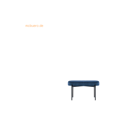 PAPERFLOW Gaia Blaue Samtbank - Sitz- & Lounge-Möbel PAPERFLOW Gaia Blaue Samtbank - Sitz- & Lounge-Möbel