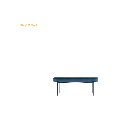 PAPERFLOW Blaue Gaia 118cm Polyester Stoffbank - Sitz PAPERFLOW Blaue Gaia 118cm Polyester Stoffbank - Sitz