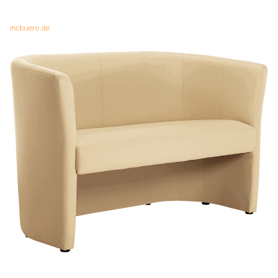 Soennecken Sofa Kunstleder 1.275x765x615mm beige Soennecken Sofa Kunstleder 1.275x765x615mm beige