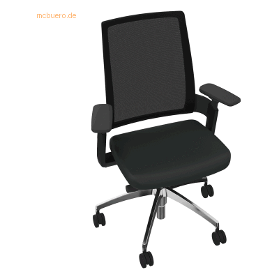Soennecken Drehstuhl Alu poliert Armlehnen Sitz Xtreme schwarz Rücken Soennecken Drehstuhl Alu poliert Armlehnen Sitz Xtreme schwarz Rücken