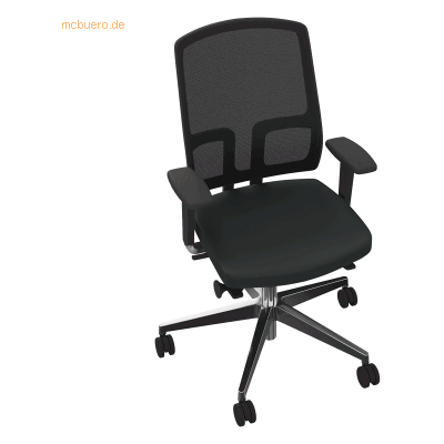 Soennecken Drehstuhl Alu poliert Armlehnen FAW Sitz Xtreme schwarz Rüc Soennecken Drehstuhl Alu poliert Armlehnen FAW Sitz Xtreme schwarz Rüc