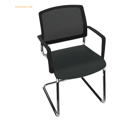 Soennecken Konferenzstuhl chrom Armlehne Sitz Xtreme schwarz Rücken Ne Soennecken Konferenzstuhl chrom Armlehne Sitz Xtreme schwarz Rücken Ne