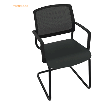 Soennecken Konferenzstuhl schwarz Armlehne Sitz Xtreme schwarz Rücken Soennecken Konferenzstuhl schwarz Armlehne Sitz Xtreme schwarz Rücken