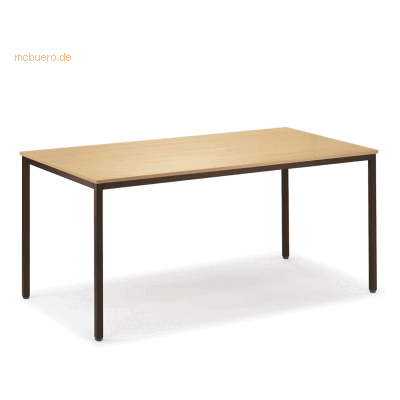 Soennecken Konferenztisch 1200x720x800mm Platte Buche Gestell sepiabra Soennecken Konferenztisch 1200x720x800mm Platte Buche Gestell sepiabra